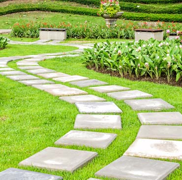 A lawn in Brantford area in Canada